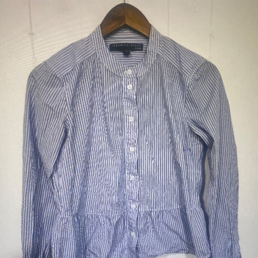 Veronica Beard Stripped Button Up
